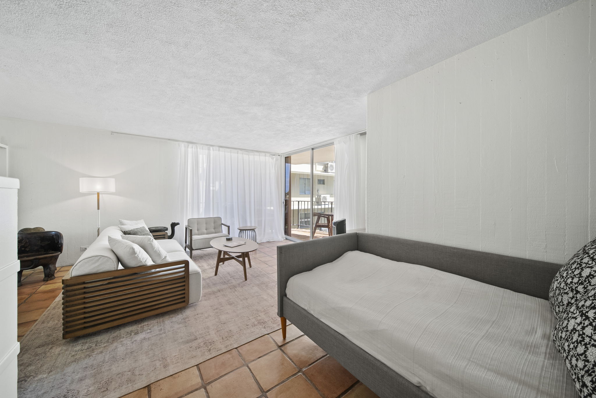 Daybed and sitting area